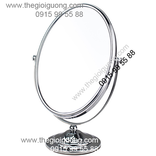 Gương soi để bàn Womi SLK211 có hình Oval với kích thước lớn