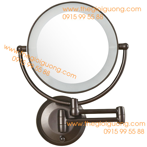 Khung và tay kéo màu đồng nâu mang lại cho gương soi treo tường Womi SLD259D vẻ ngoài rất ấn tượng