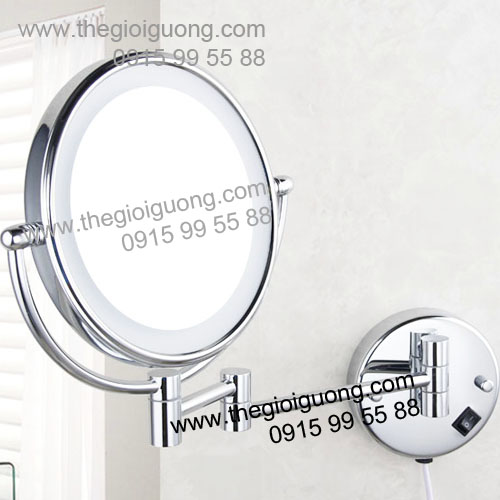 Điểm độc đáo của gương soi nhà tắm Womi SLD256 là đèn LED rất sáng