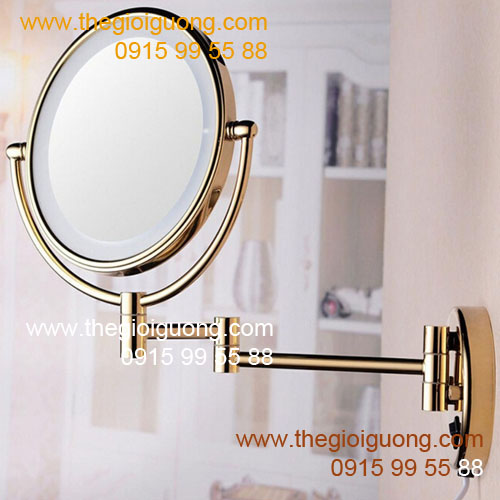 Màu vàng đồng sang trọng của gương soi nhà tắm Womi SLD256D tăng thêm đẳng cấp ngôi nhà bạn